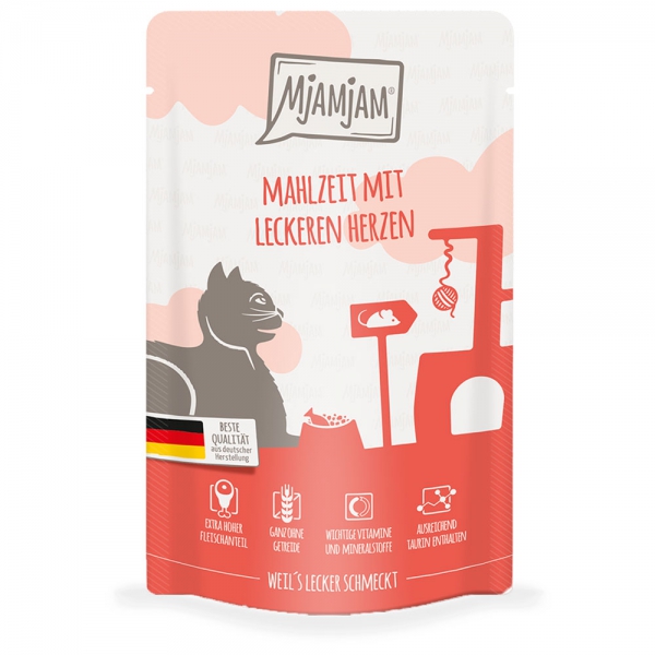 MJAM CAT Rind Huhn und Herz 125g